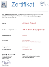 SES Zertifizierung 2015 - 2019